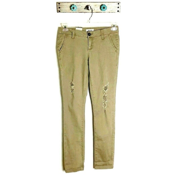distressed khaki jeans womens
